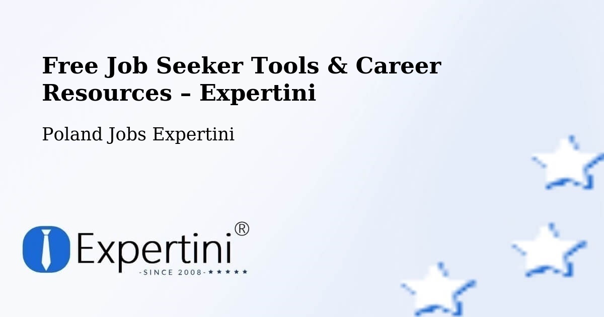 Free Job Seeker Tools & Career Resources – Rudziniec - Rudziniec, Poland Jobs Expertini